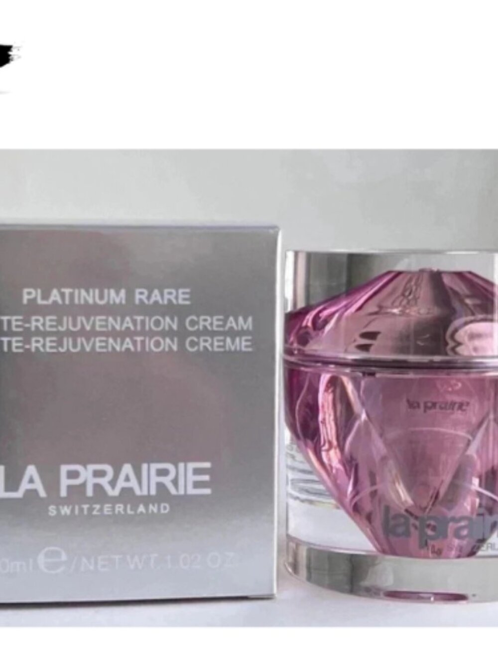 2 Pack La Prairie Platinum Rare Haute-Rejuvenation Cream - Pink and Silver - Picture 3 of 3
